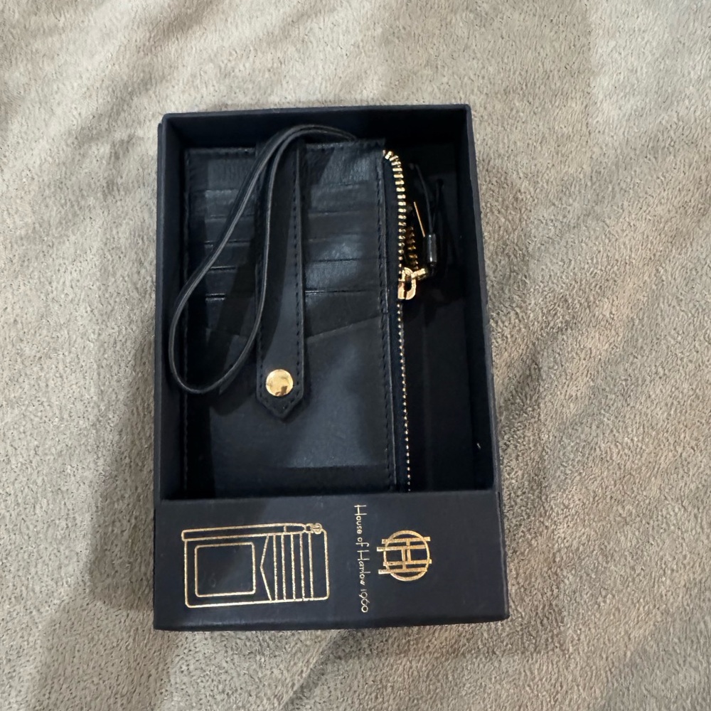 House of Harlow 1960 Black Key & Card Holder